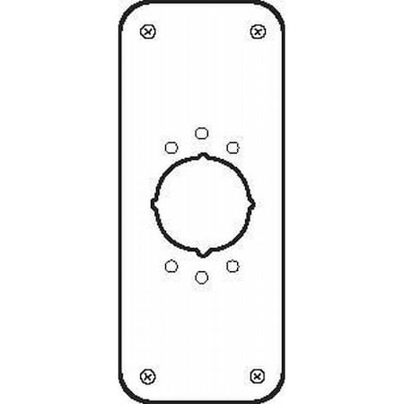 Don-Jo 3-1/2" x 9" Remodeler Plate with Cross Bolt Holes RP135092612
